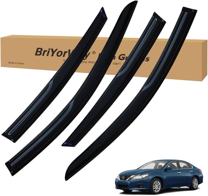BriYorWay Vent Shades Rain Guards for Nissan Altima 2013 2014 2015 2016 2017 2018 Accessories, for Nissan Altima Window Deflectors Window Visors - Image 1